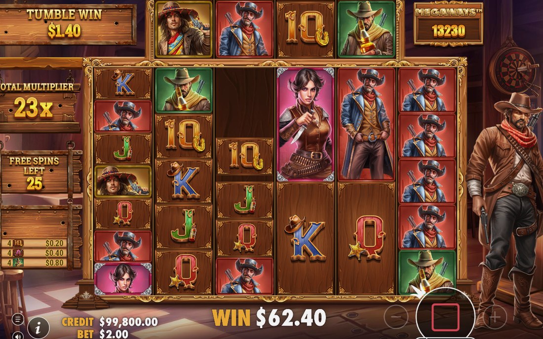 Total Multiplier building across the Free Spins round