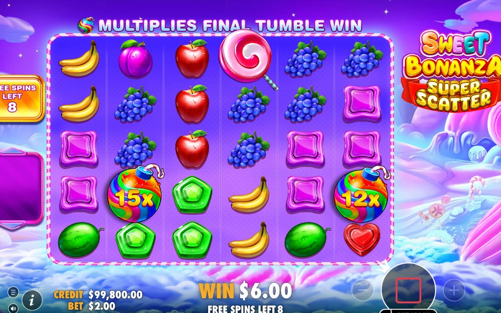 Free Spins round on special reels without SUPER SCATTER